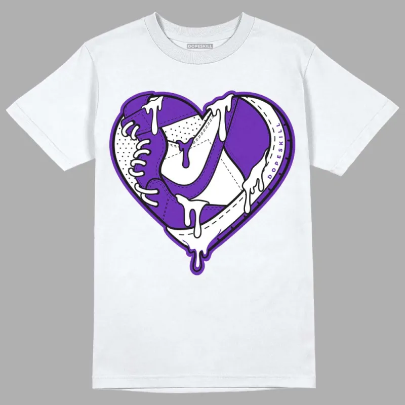 Dunk Purple Championship Court White DopeSkill T-Shirt Heart Jordan Graphic sold by DopeSkill