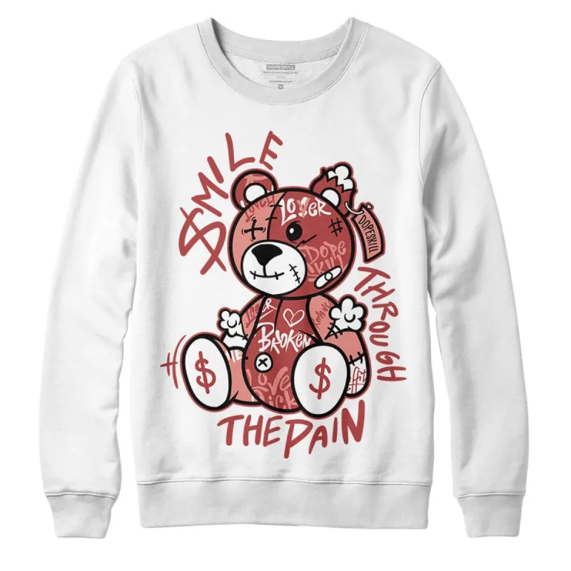 Dune Red 13s DopeSkill Sweatshirt Smile Through The Pain Graphic sold by DopeSkill