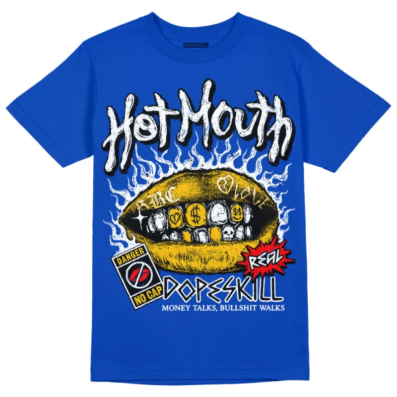 Royal Blue Collection DopeSkill Royal Blue T-shirt Hot Mouth Graphic sold by DopeSkill