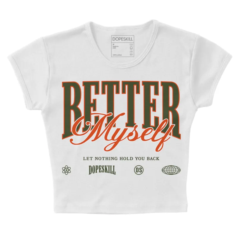 Olive Collection DopeSkill Women's Crop Top Better Myself Graphic sold by DopeSkill