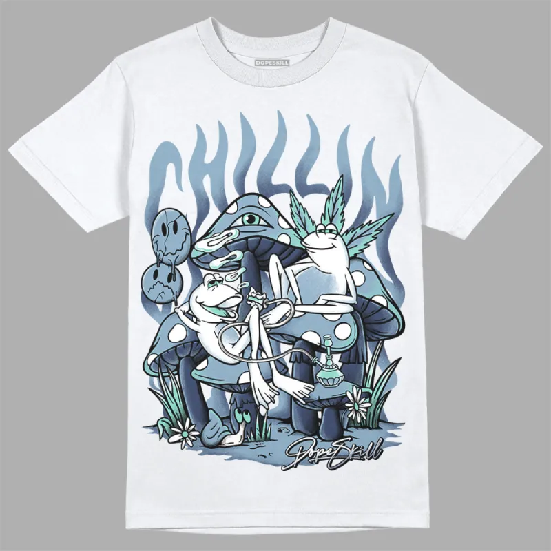 Diffused Blue Sail Grey White 1s DopeSkill T-Shirt Chillin Graphic sold by DopeSkill