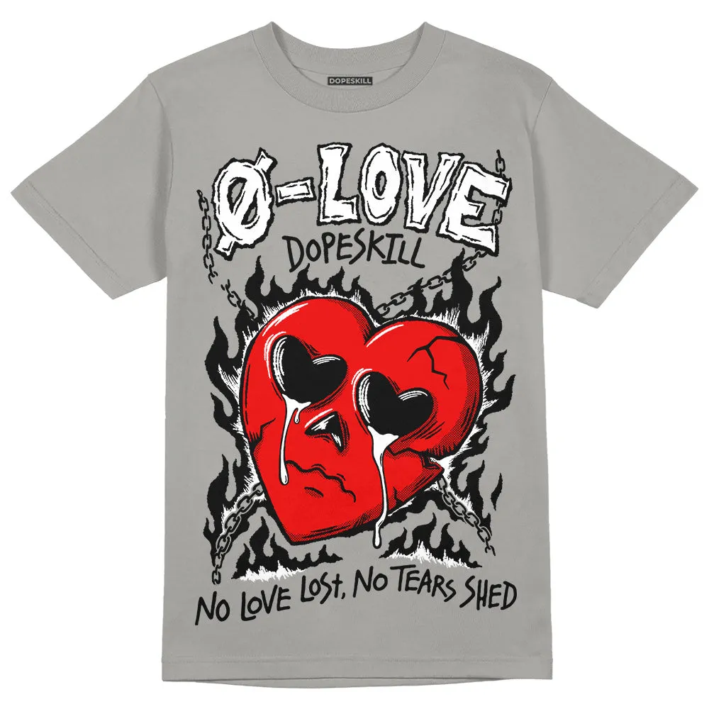 Wet Cement 4s DopeSkill Grey T-shirt Crying Heart Graphic sold by DopeSkill