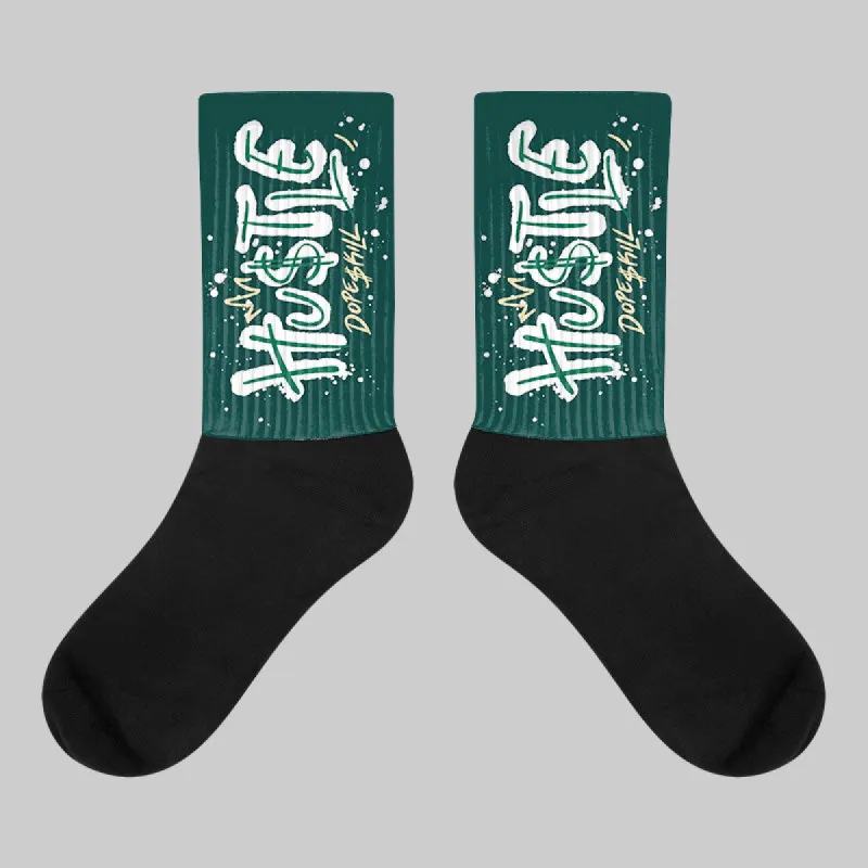 Oxidized Green 4s DopeSkill Sublimated Socks Hustle Graphic sold by DopeSkill