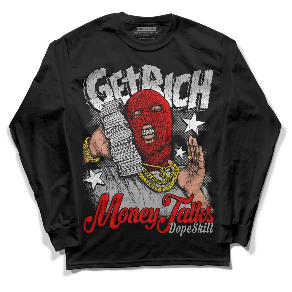 Shadow 1s DopeSkill Long Sleeve T-Shirt Get Rich Graphic sold by DopeSkill