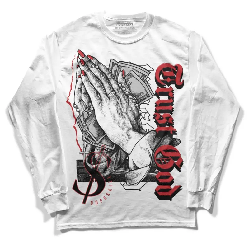Red Taxi 12s DopeSkill Long Sleeve T-Shirt Trust God Graphic sold by DopeSkill