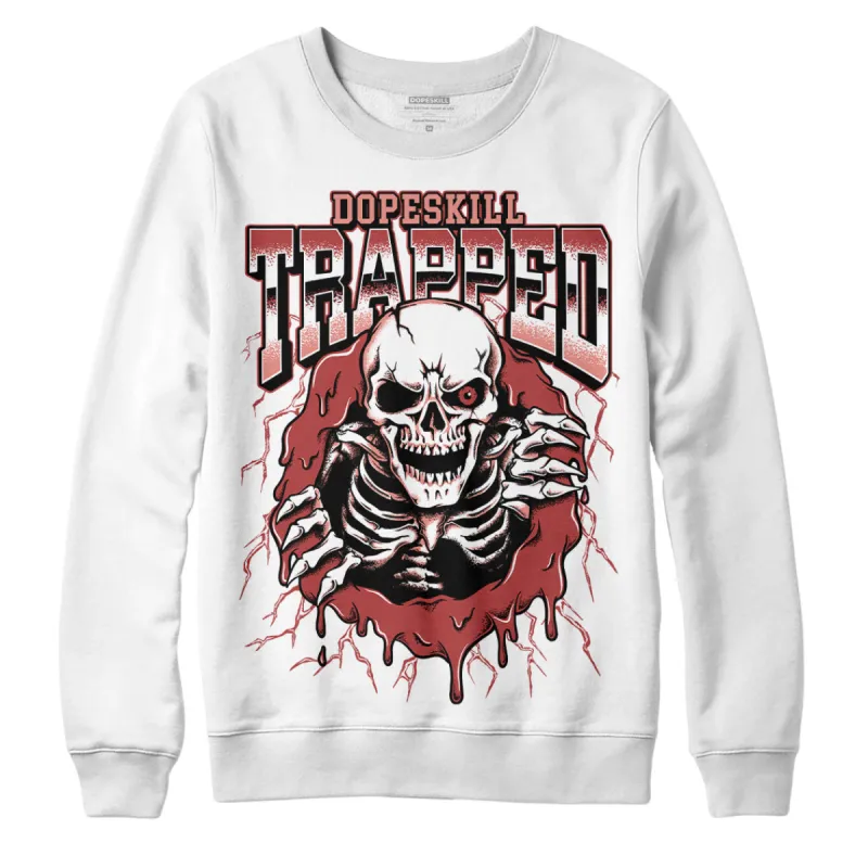 Dune Red 13s DopeSkill Sweatshirt Trapped Halloween Graphic sold by DopeSkill