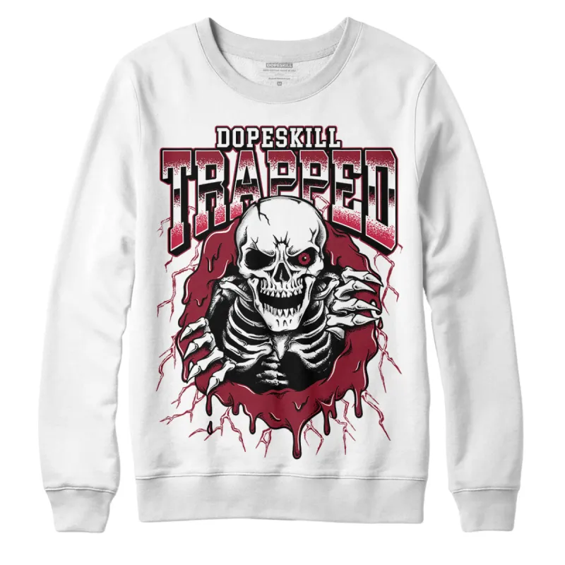 85 Metallic Burgundy 1s DopeSkill Sweatshirt Trapped Halloween Graphic sold by DopeSkill