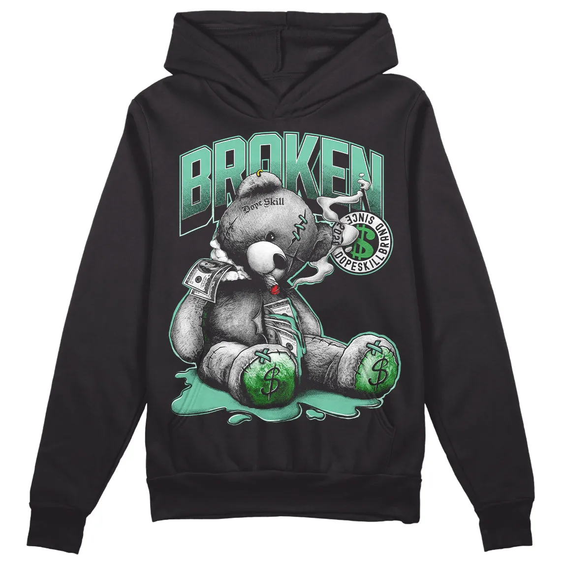 Green Glow 1s DopeSkill Hoodie Sweatshirt Sick Bear Graphic sold by DopeSkill