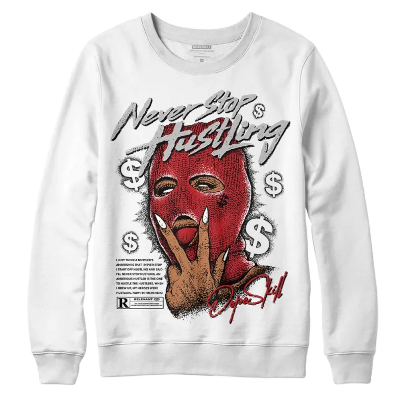 Red Taxi 12s DopeSkill Sweatshirt Never Stop Hustling Graphic sold by DopeSkill