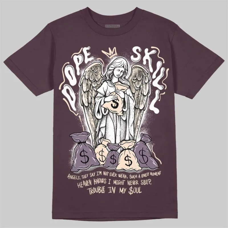 Violet Ore 3s DopeSkill Maroon T-shirt Angels Graphic sold by DopeSkill