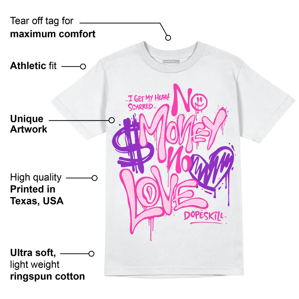 Pink Collection DopeSkill T-Shirt No Money No Love Typo Graphic sold by DopeSkill product image thumbnail 3