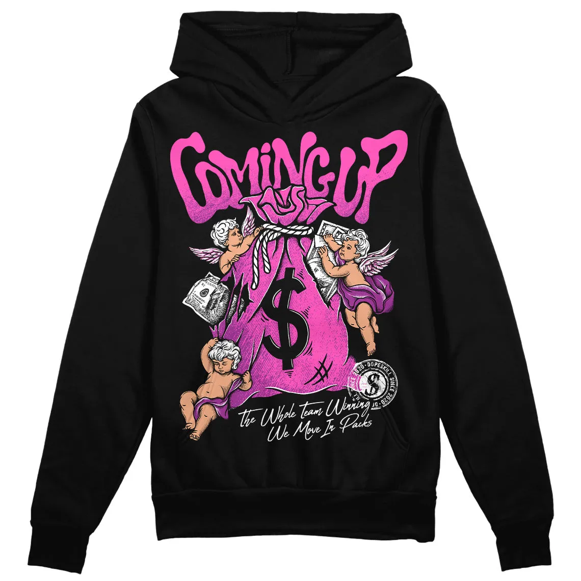 Hyper Violet 4s DopeSkill Hoodie Sweatshirt Money Bag Coming Up Graphic sold by DopeSkill product image thumbnail 2