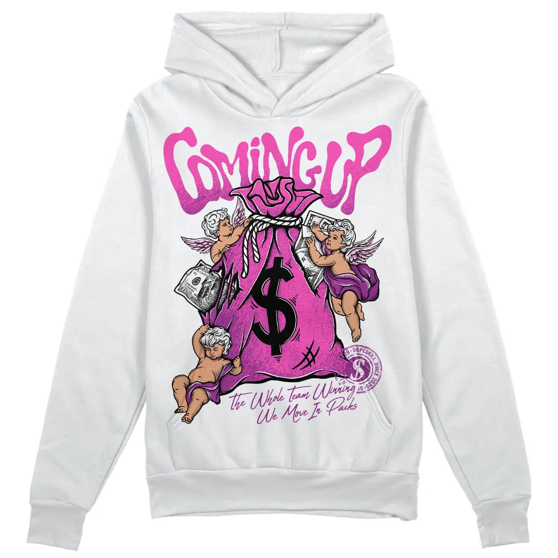 Hyper Violet 4s DopeSkill Hoodie Sweatshirt Money Bag Coming Up Graphic sold by DopeSkill