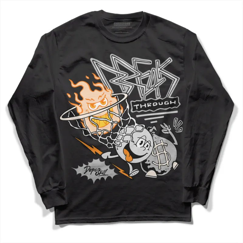 Dunk Cool Grey DopeSkill Long Sleeve T-Shirt Break Through Graphic sold by DopeSkill