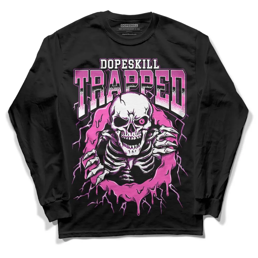 Hyper Violet 4s DopeSkill Long Sleeve T-Shirt Trapped Halloween Graphic sold by DopeSkill product image thumbnail 2