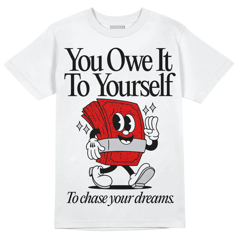Red Cement 4S DopeSkill T-Shirt Owe It To Yourself Graphic sold by DopeSkill