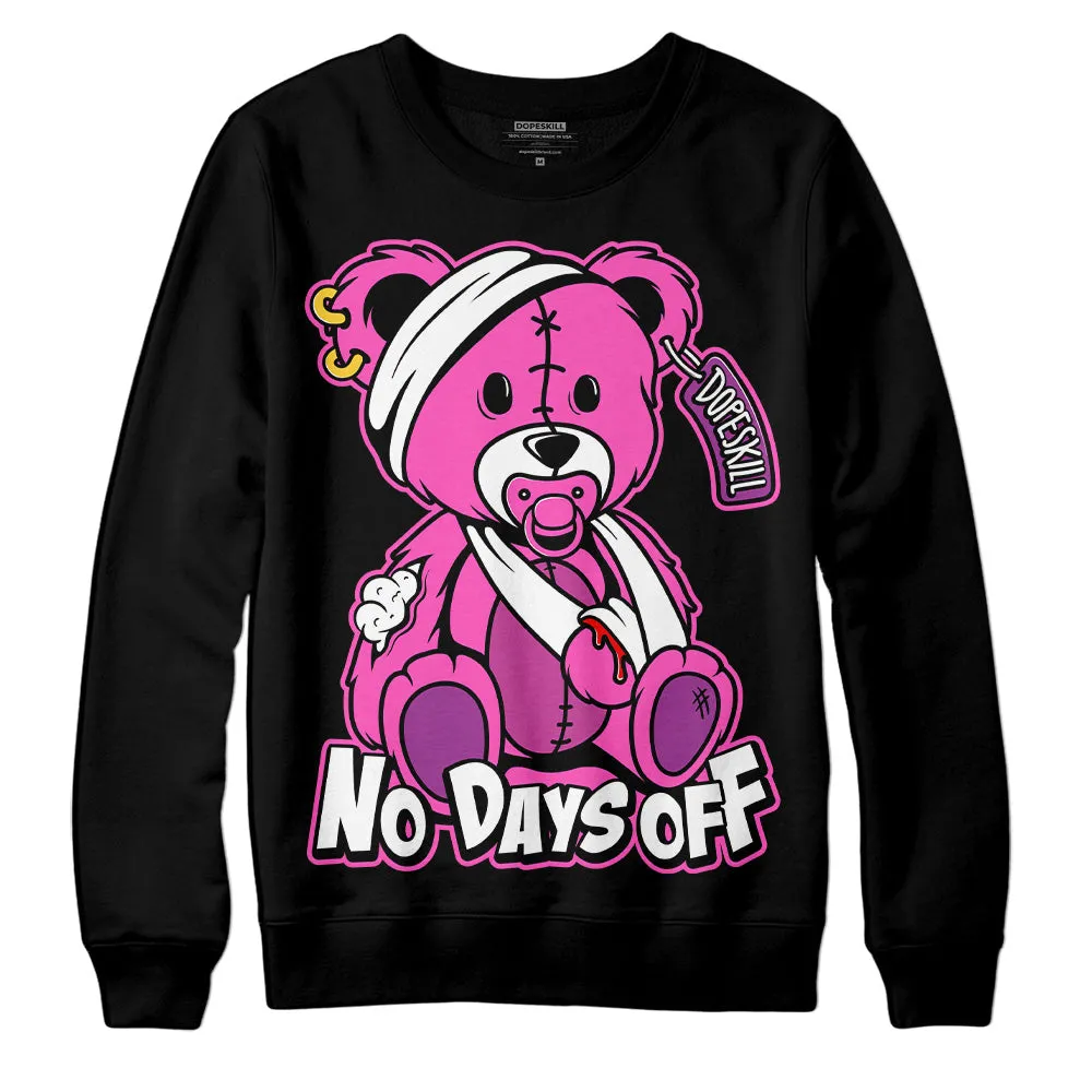 Hyper Violet 4s DopeSkill Sweatshirt Hurt Bear Graphic sold by DopeSkill product image thumbnail 2