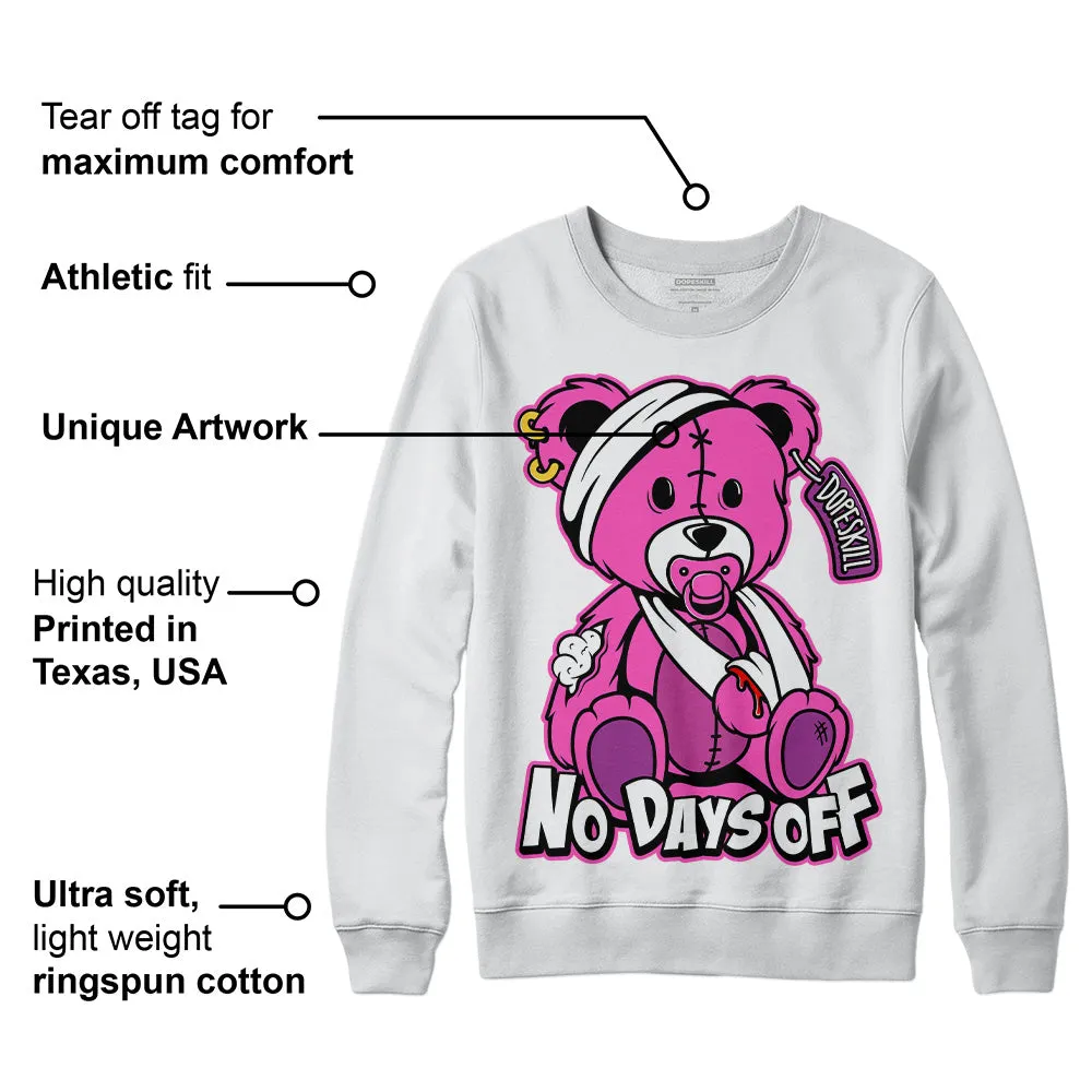 Hyper Violet 4s DopeSkill Sweatshirt Hurt Bear Graphic sold by DopeSkill product image thumbnail 3
