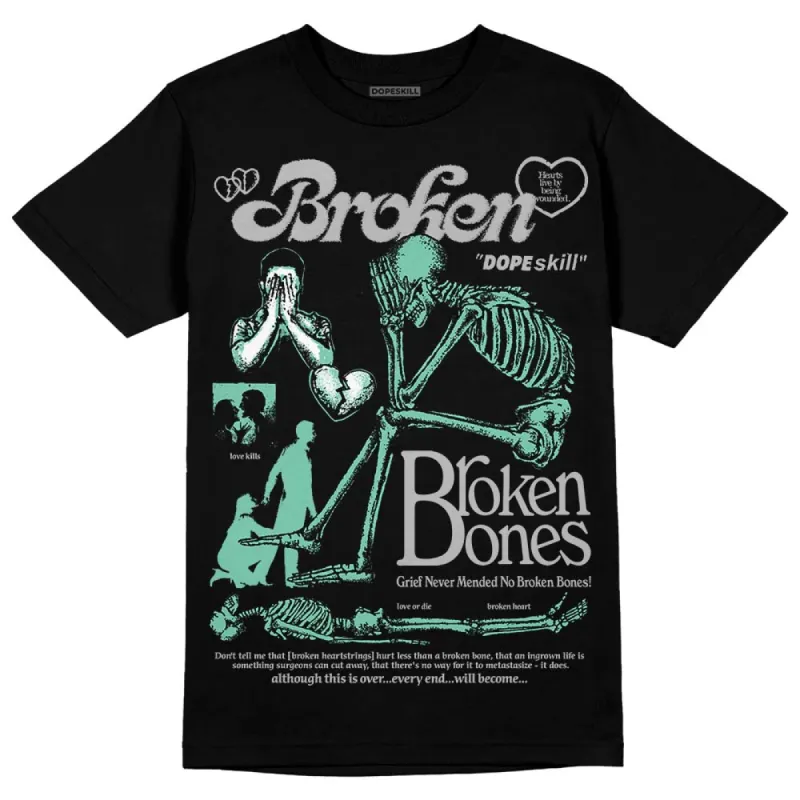 Green Glow 3s DopeSkill T-Shirt Broken Bones Graphic sold by DopeSkill
