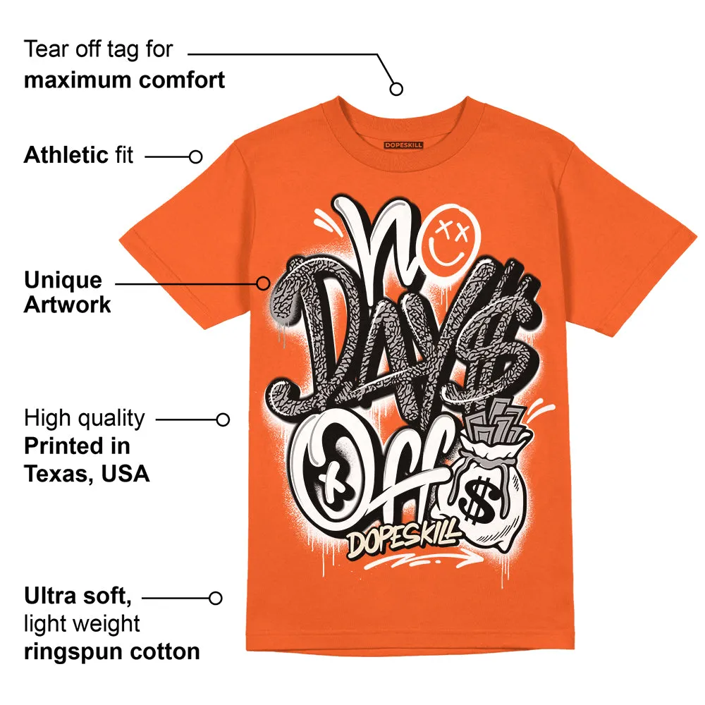 Georgia Peach 3s DopeSkill Orange T-shirt No Days Off Graphic sold by DopeSkill product image thumbnail 2