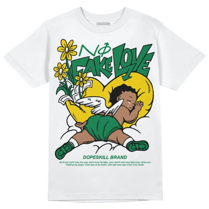 Lucky Green 5s DopeSkill T-Shirt No Fake Love Graphic sold by DopeSkill