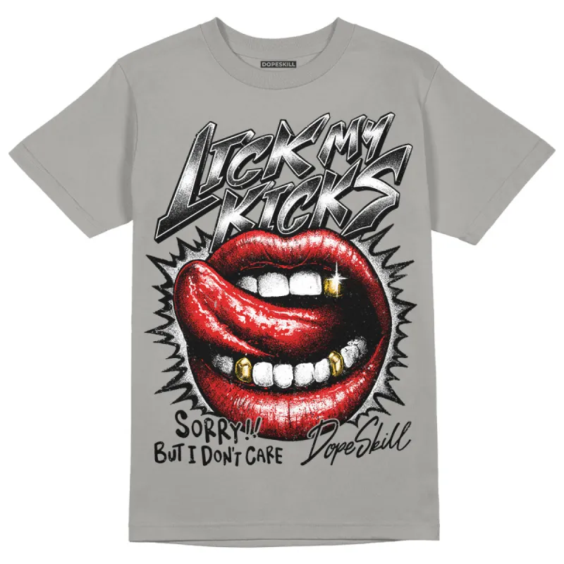 Wet Cement 4s DopeSkill Grey T-shirt Lick My Kicks Graphic sold by DopeSkill