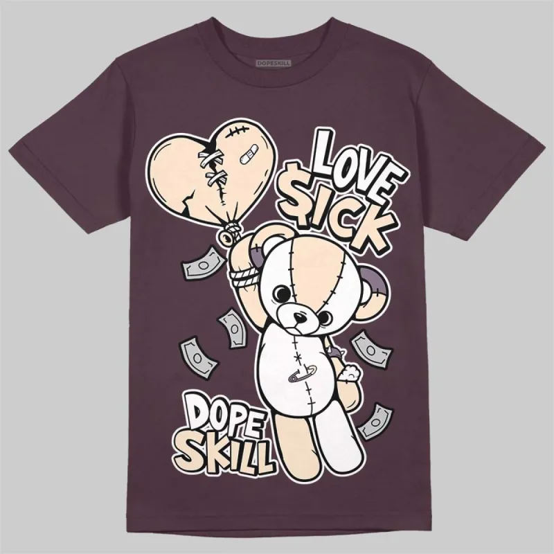 Burgundy Crush 3s DopeSkill Maroon T-shirt Love Sick Graphic sold by DopeSkill