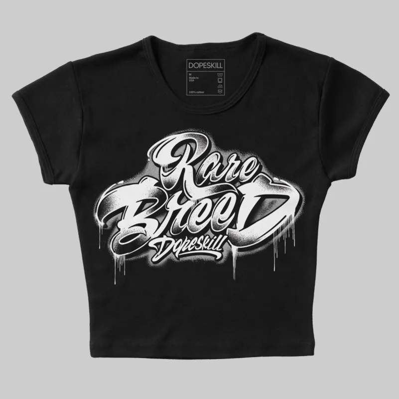 White Thunder 4s DopeSkill Women's Crop Top Rare Breed Type Graphic sold by DopeSkill