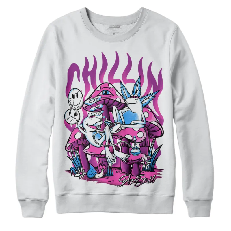 Hyper Violet 4s DopeSkill Sweatshirt Chillin Graphic sold by DopeSkill
