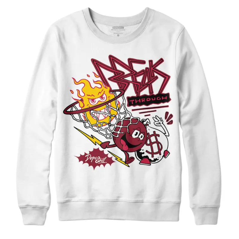 85 Metallic Burgundy 1s DopeSkill Sweatshirt Break Through Graphic sold by DopeSkill