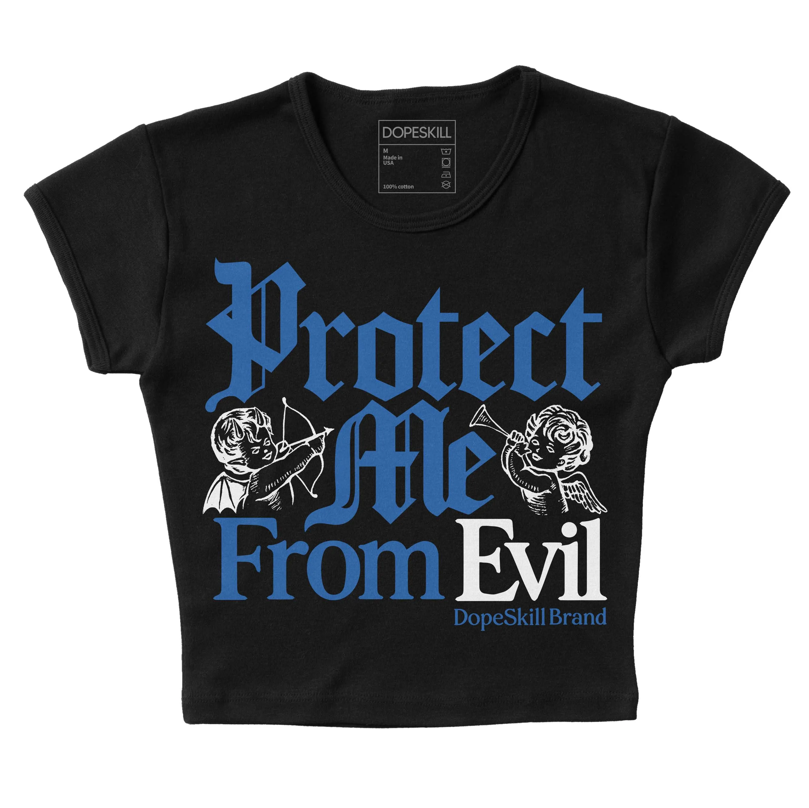 Space Jam 11s DopeSkill Women's Crop Top Protect Me From Evil Graphic sold by DopeSkill