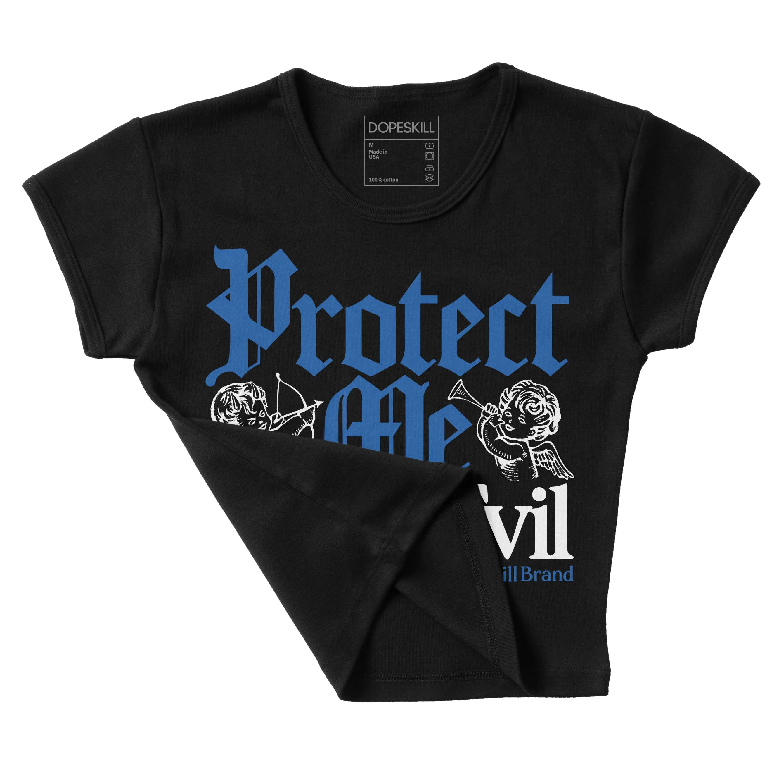 Space Jam 11s DopeSkill Women's Crop Top Protect Me From Evil Graphic sold by DopeSkill product image thumbnail 3