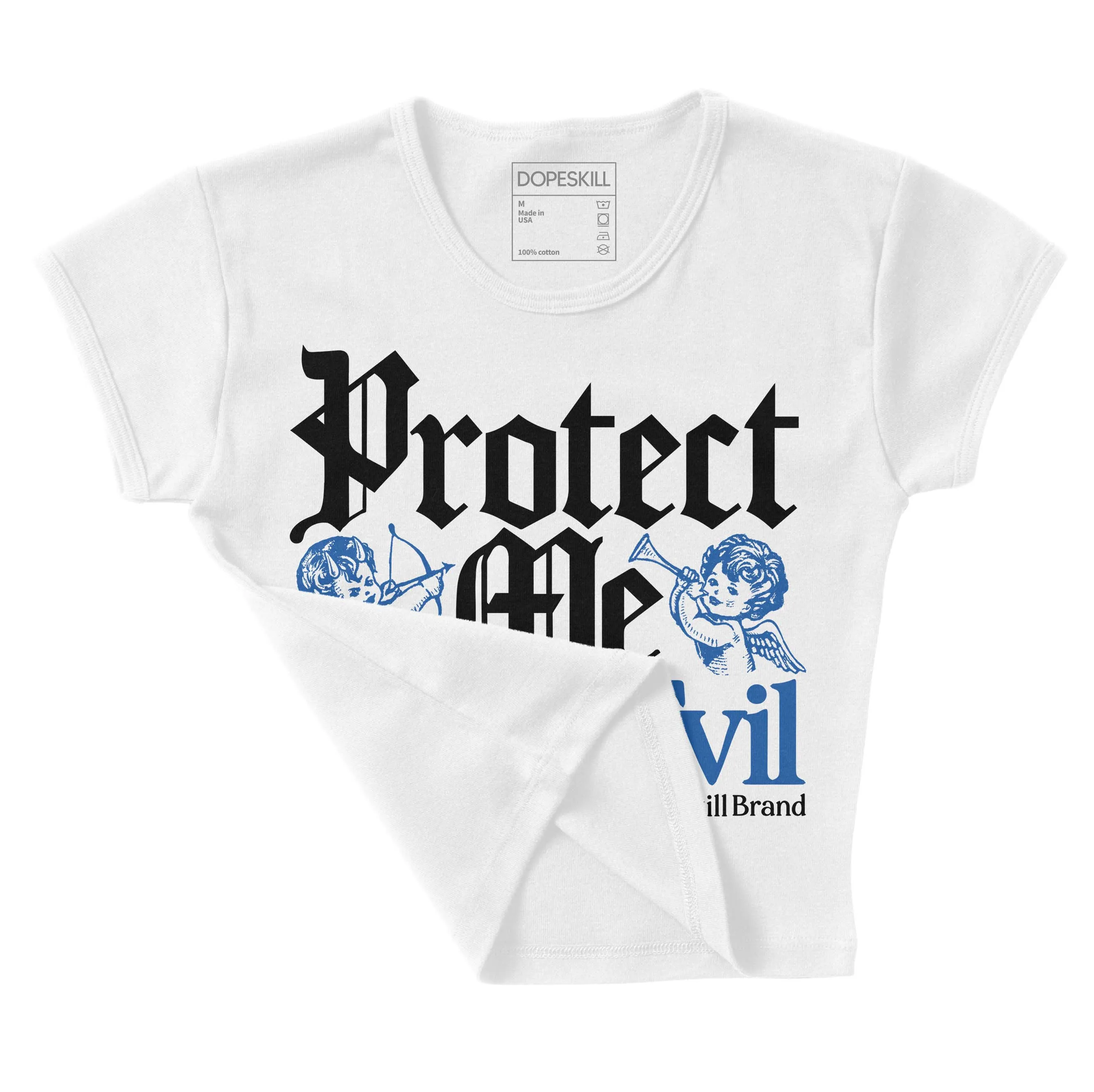 Space Jam 11s DopeSkill Women's Crop Top Protect Me From Evil Graphic sold by DopeSkill product image thumbnail 4