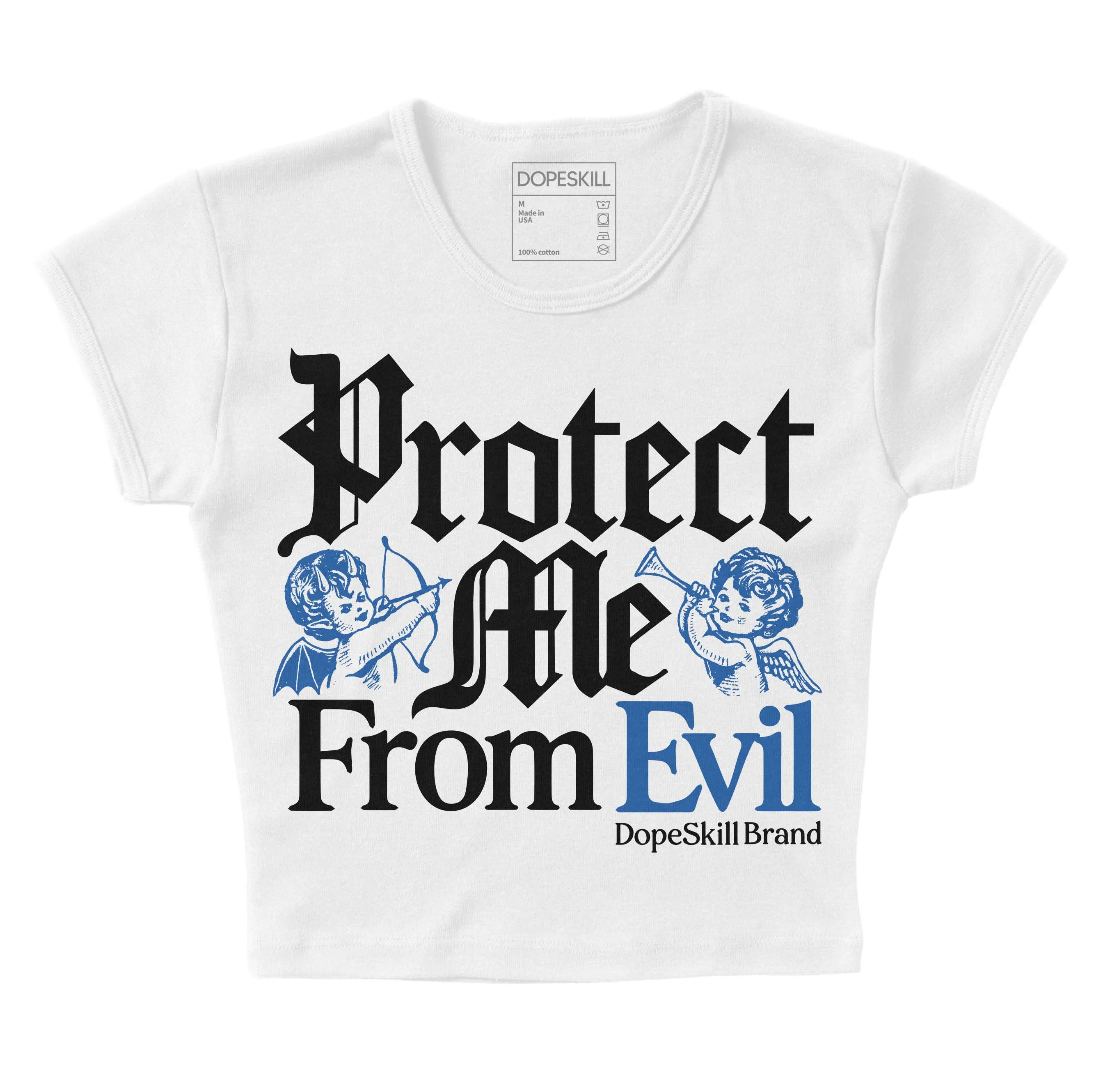Space Jam 11s DopeSkill Women's Crop Top Protect Me From Evil Graphic sold by DopeSkill product image thumbnail 2
