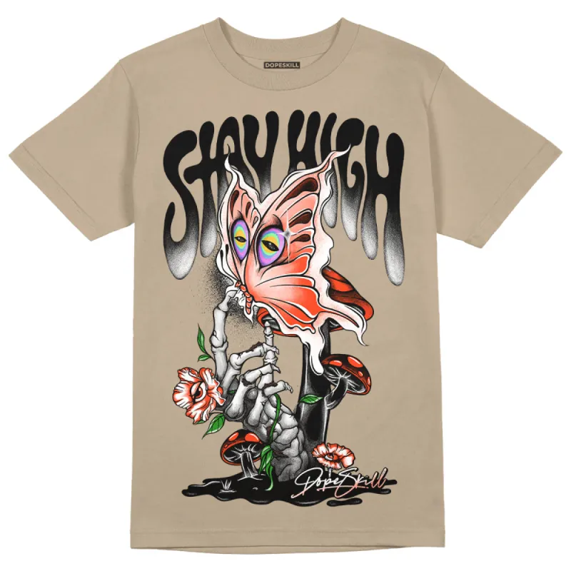 Latte 1s DopeSkill Medium Brown T-shirt Stay High Graphic sold by DopeSkill