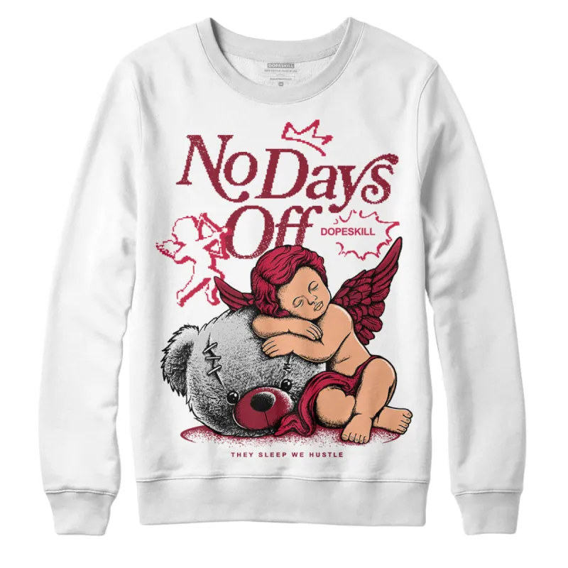 85 Metallic Burgundy 1s DopeSkill Sweatshirt New No Days Off Graphic sold by DopeSkill