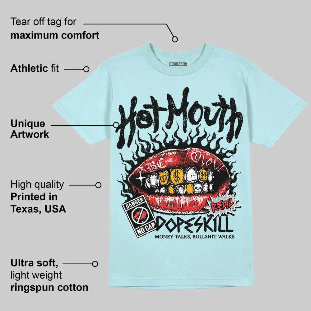 Dunk Glacier Blue DopeSkill Chambray T-shirt Hot Mouth Graphic sold by DopeSkill product image thumbnail 2