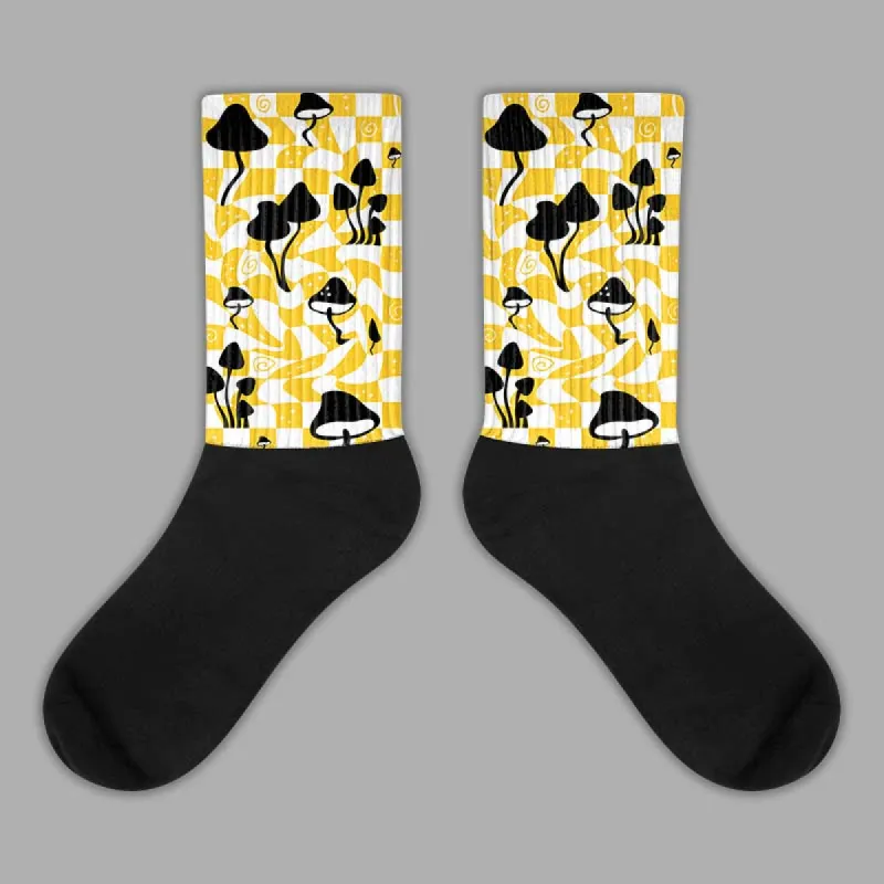 Vivid Sulfur 4s DopeSkill Sublimated Socks Mushroom Graphic sold by DopeSkill