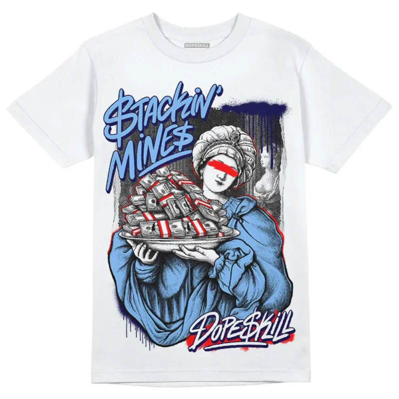 Powder Blue 9s DopeSkill T-Shirt Stackin Mines Graphic sold by DopeSkill