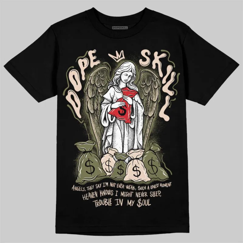 Medium Olive 1s DopeSkill T-Shirt Angels Graphic made by DopeSkill