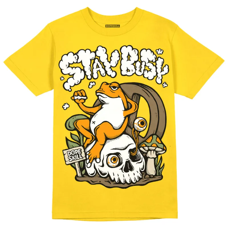 Yellow Collection DopeSkill Gold T-shirt Stay Busy Graphic sold by DopeSkill