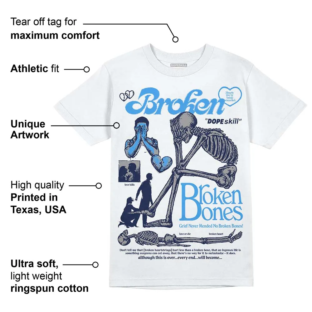 Midnight Navy 3s DopeSkill T-Shirt Broken Bones Graphic sold by DopeSkill product image thumbnail 3