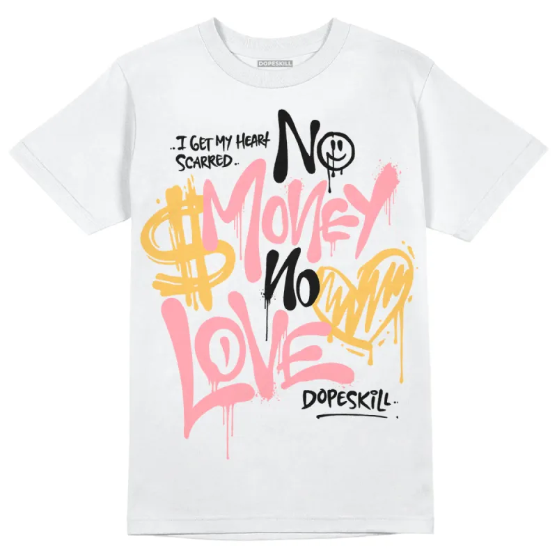 Red Stardust 3s DopeSkill T-Shirt No Money No Love Typo Graphic sold by DopeSkill