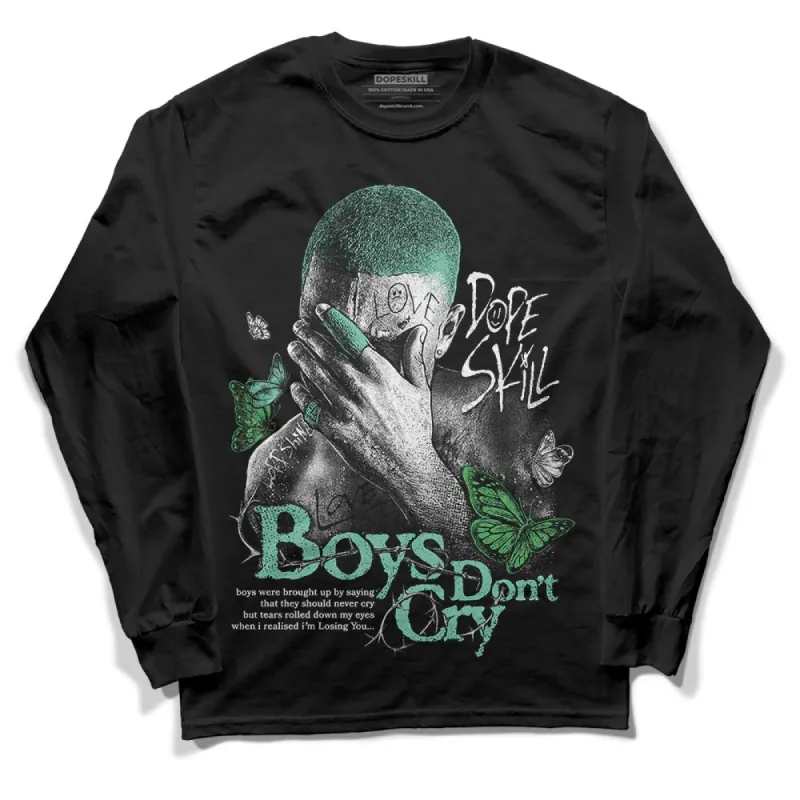 Green Glow 1s DopeSkill Long Sleeve T-Shirt Boys Don't Cry Graphic sold by DopeSkill