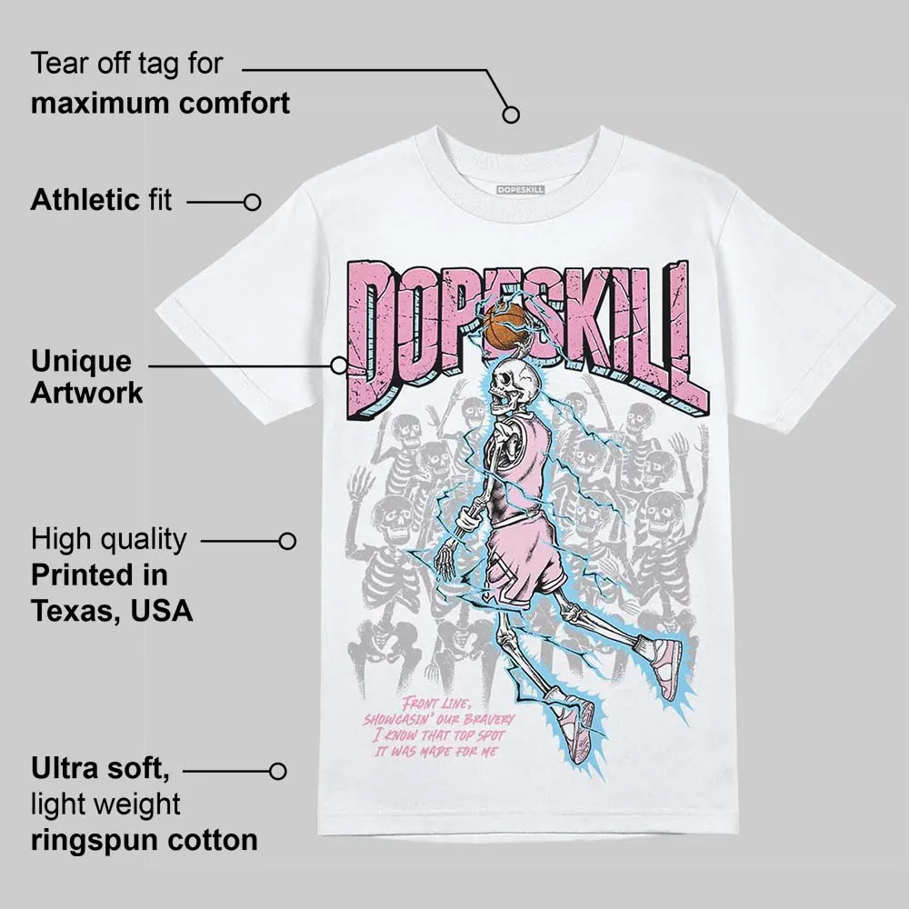 Paw Print Pink Foam 1s DopeSkill T-Shirt Thunder Dunk Graphic sold by DopeSkill product image thumbnail 3