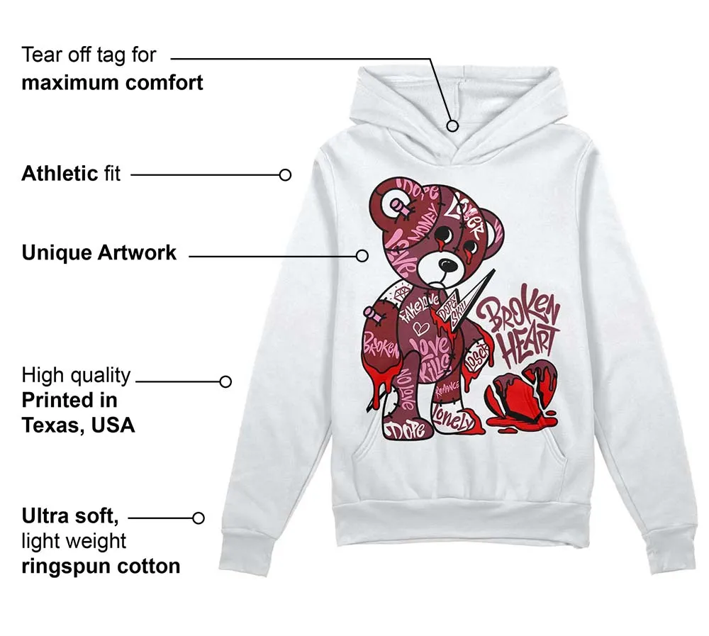 Team Red 1s DopeSkill Hoodie Sweatshirt Broken Heart Graphic sold by DopeSkill product image thumbnail 3