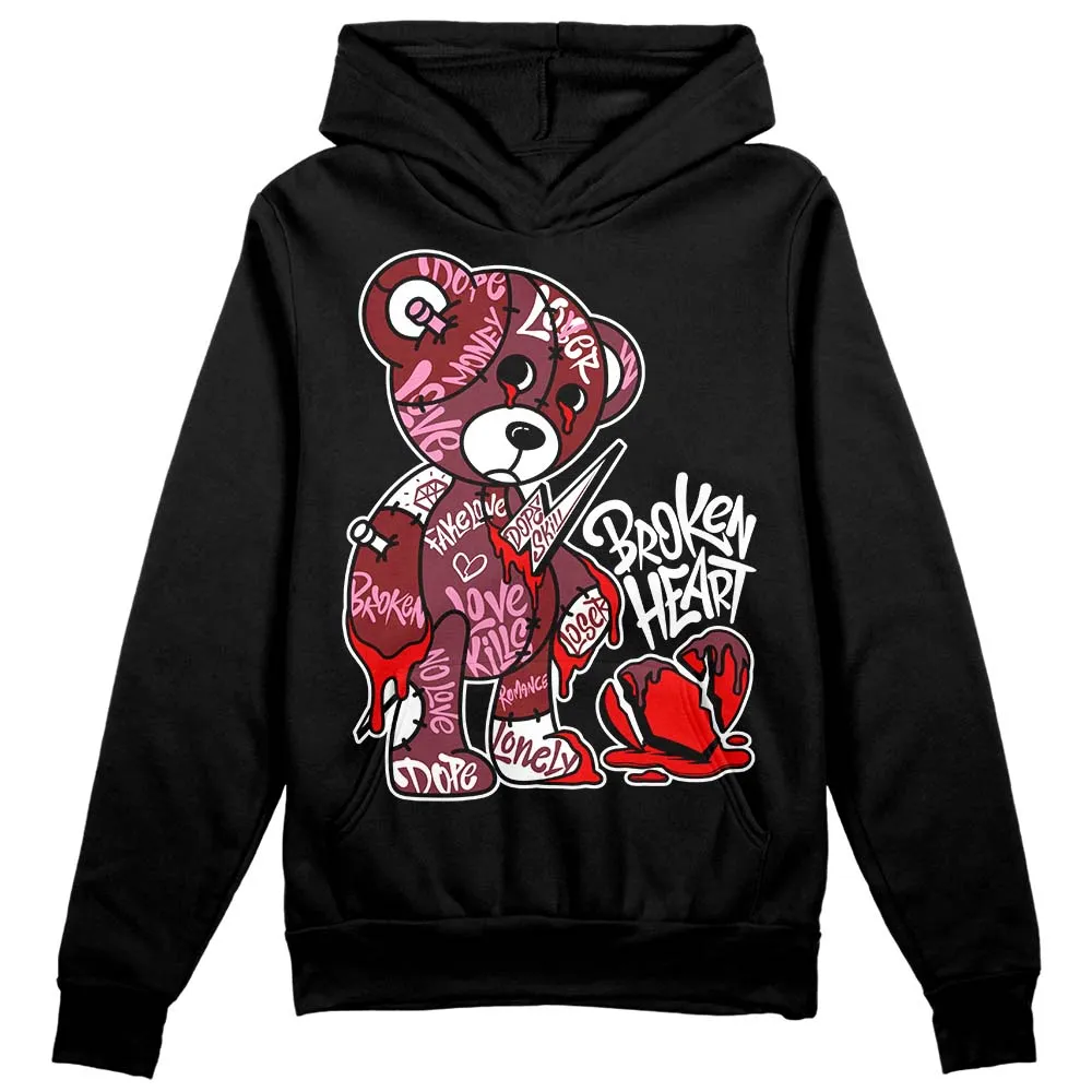 Team Red 1s DopeSkill Hoodie Sweatshirt Broken Heart Graphic sold by DopeSkill product image thumbnail 2