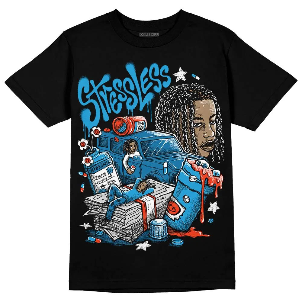 Military Blue 4s DopeSkill T-Shirt Stressless Graphic sold by DopeSkill product image thumbnail 2