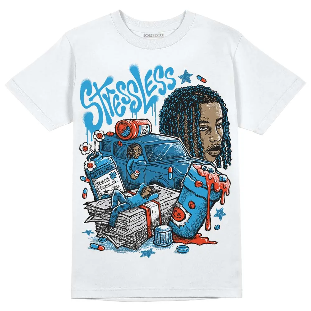 Military Blue 4s DopeSkill T-Shirt Stressless Graphic sold by DopeSkill