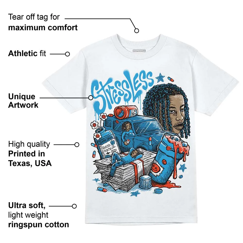 Military Blue 4s DopeSkill T-Shirt Stressless Graphic sold by DopeSkill product image thumbnail 3